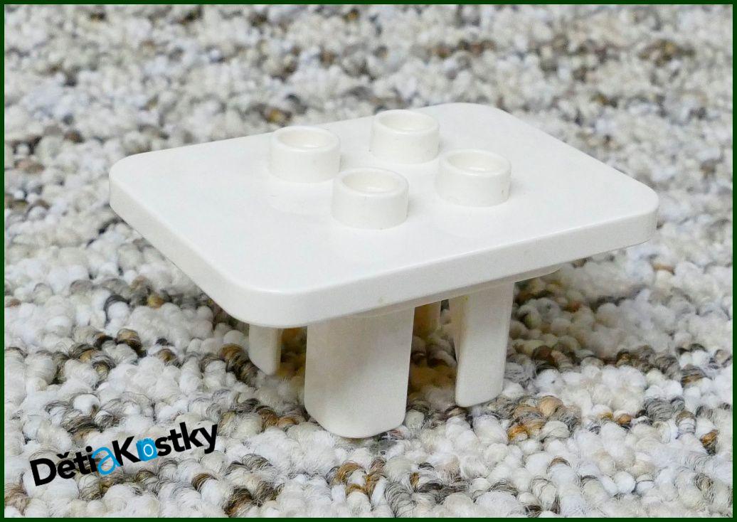 Lego® Duplo® Stůl Hranatý Bílý