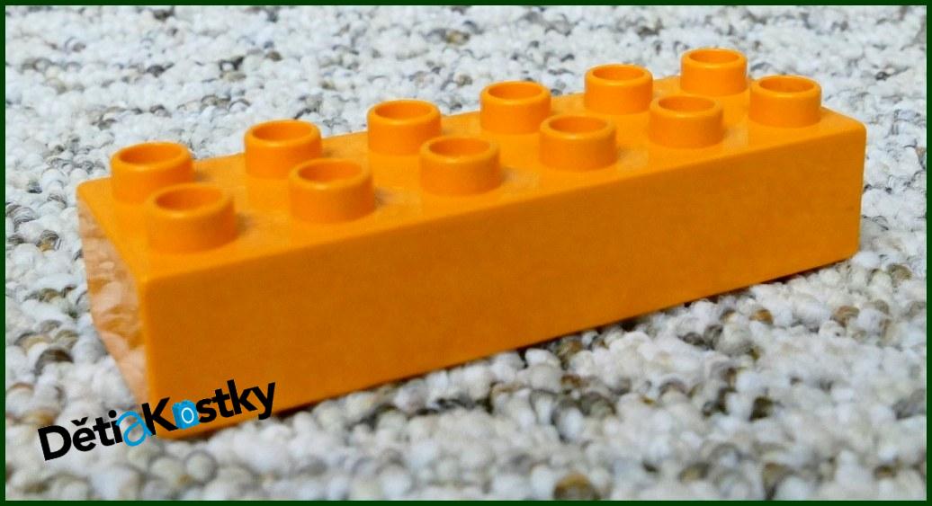 Lego® Duplo® Kostka 2x6 Oranžová