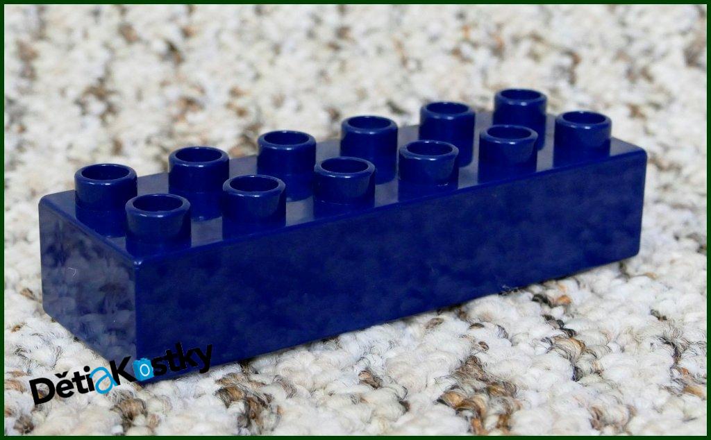 Lego® Duplo® Kostka 2x6 Tmavě Modrá