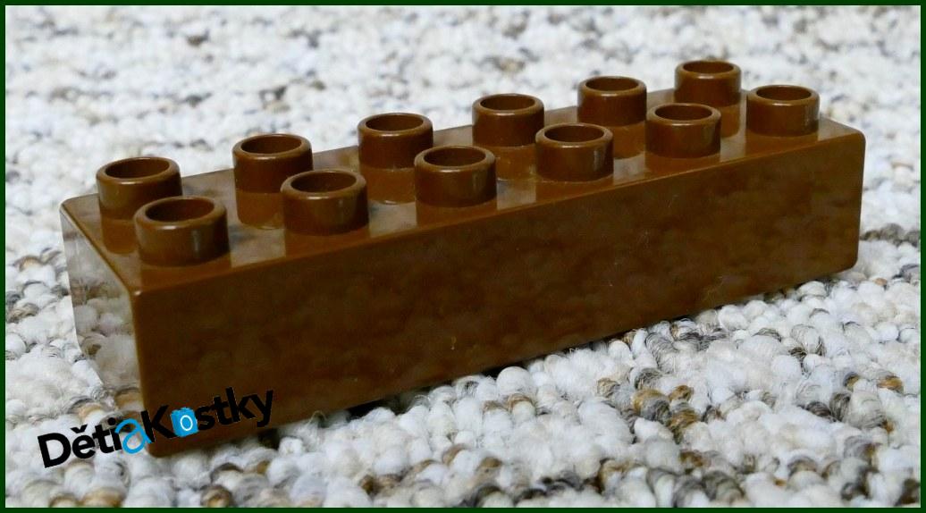 Lego® Duplo® Kostka 2x6 Tmavě Hnědá