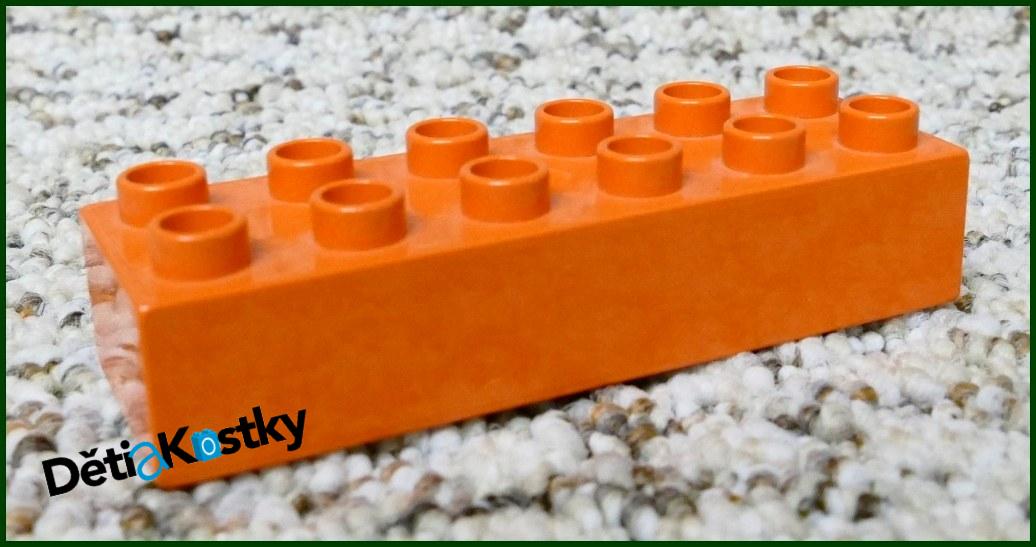 Lego® Duplo® Kostka 2x6 Lososová