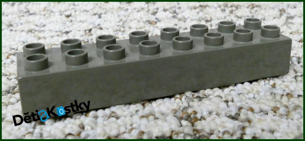 Lego® Duplo® Kostka 2x8 Šedo Hnědá