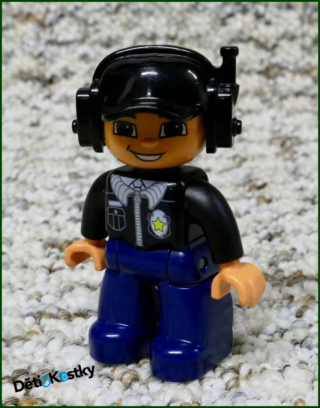 Lego® Duplo® Figurka Pilot Černý