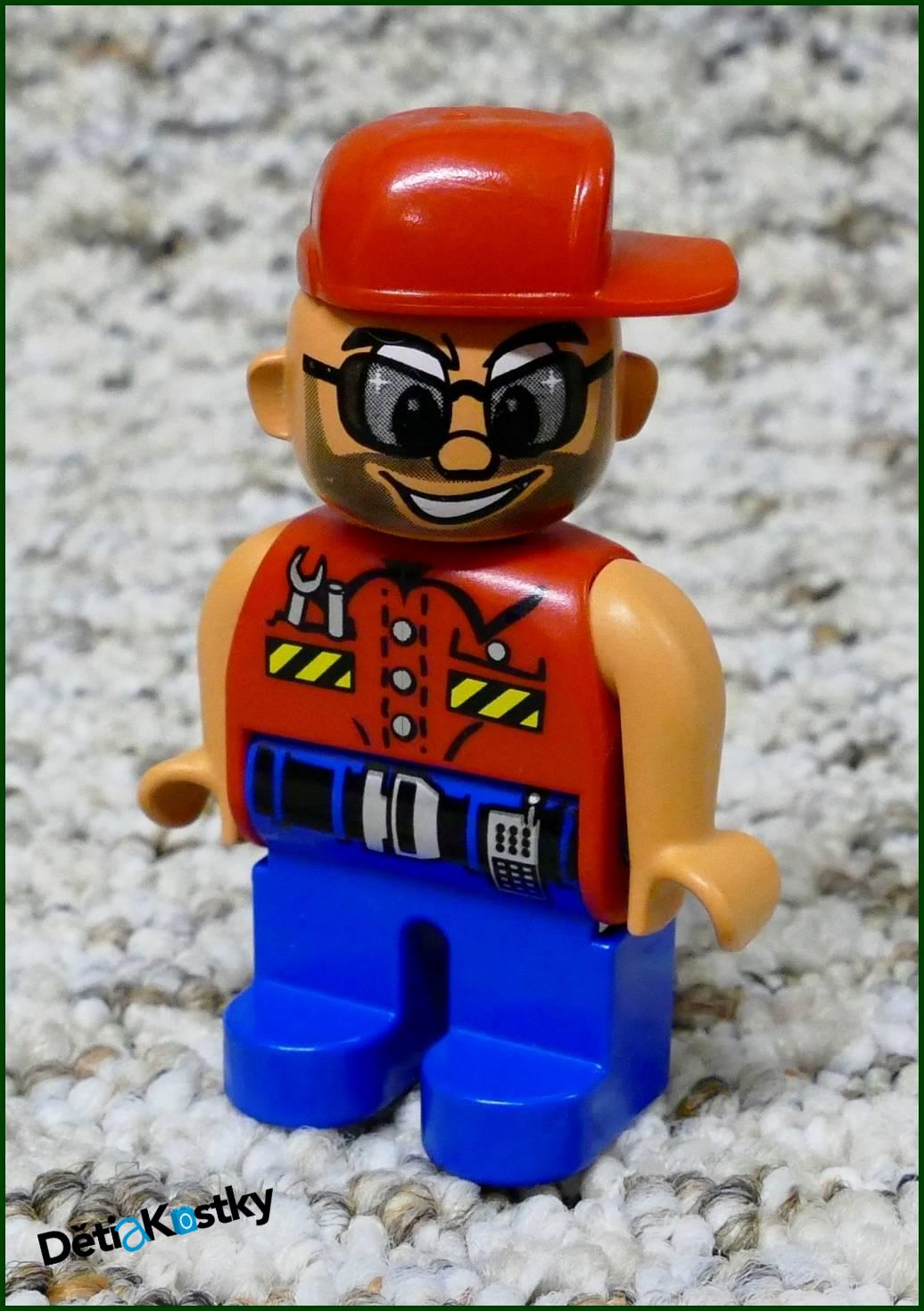 Lego® Duplo® Figurka Servisák - Červený Otočný Kšilt