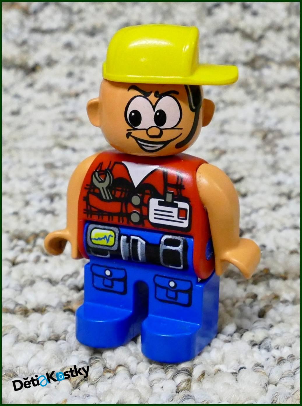 Lego® Duplo® Figurka Servisák - Žlutý Otočný Kšilt