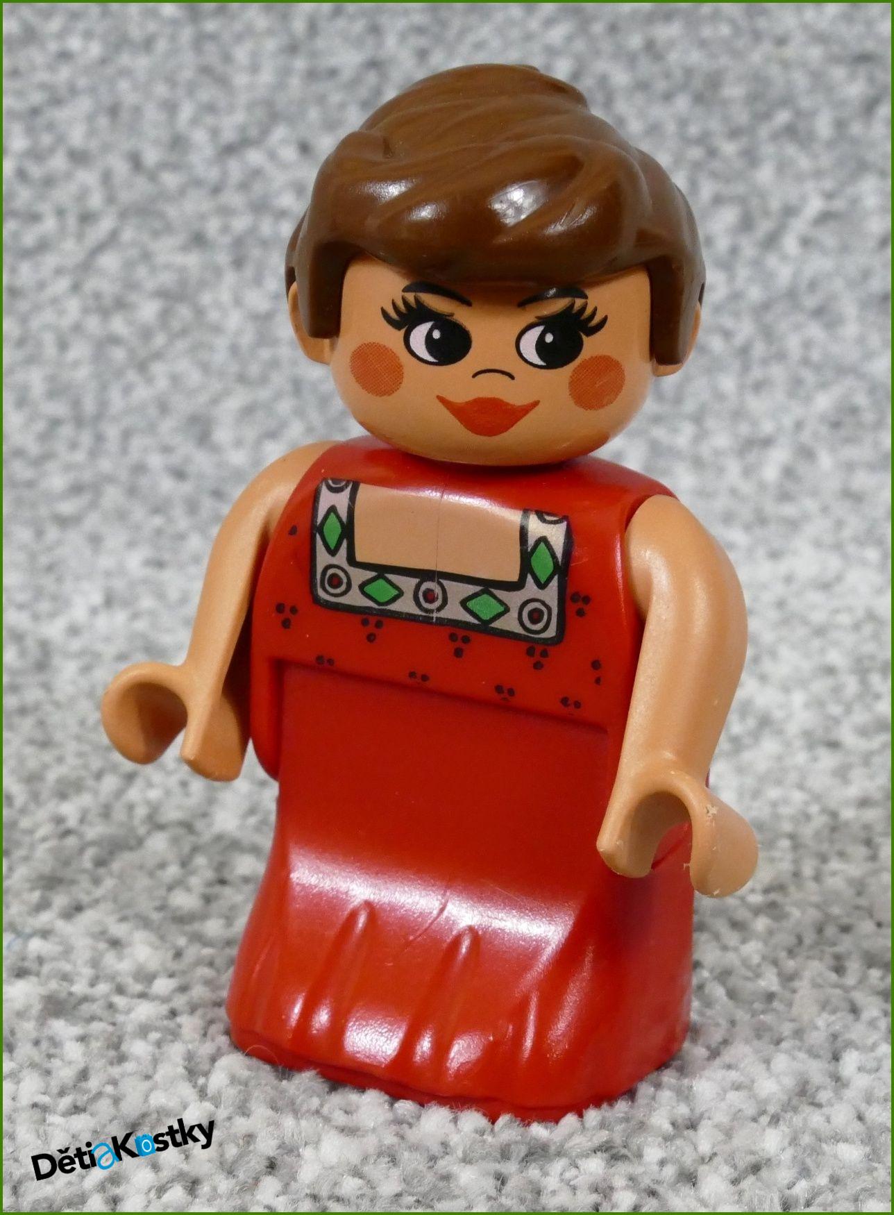 Lego® Duplo® Figurka Maminka v Červeném - "Šaty"