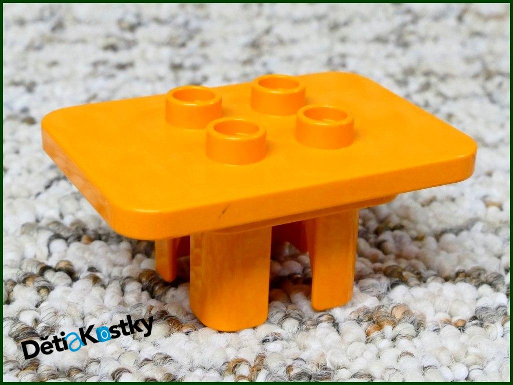 Lego® Duplo® Stůl Tmavě Oranžový