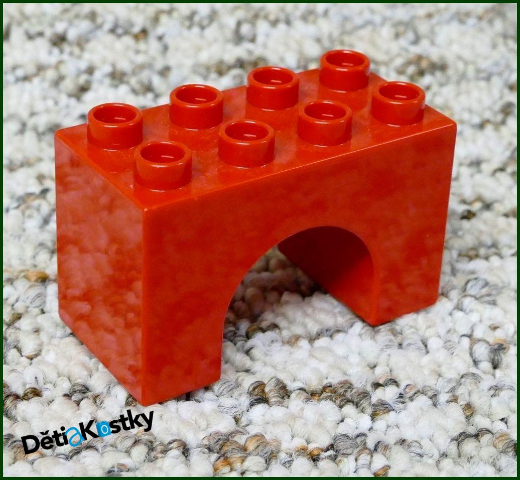 Lego® Duplo® Kostka Podstavec Mostu 2x4 Červená (Podloubí)