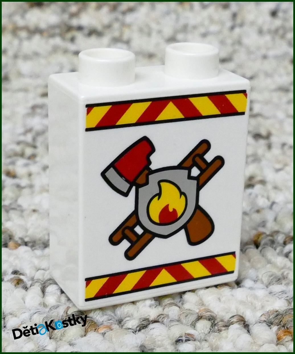 Lego® Duplo® Kostka 1x2x2 Bílá - Hasiči