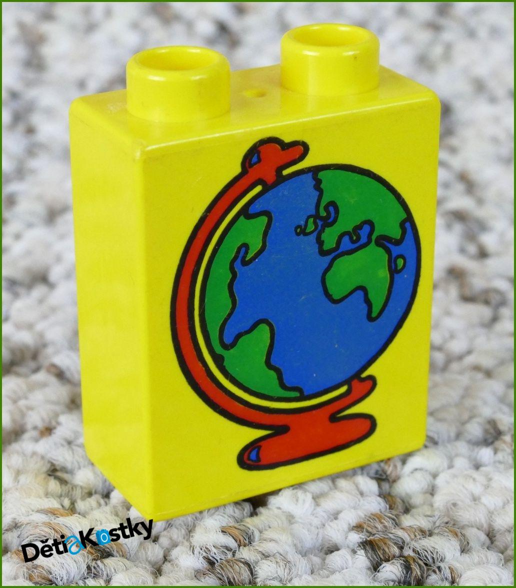 Lego® Duplo® Kostka 1x2x2 Žlutá - Globus