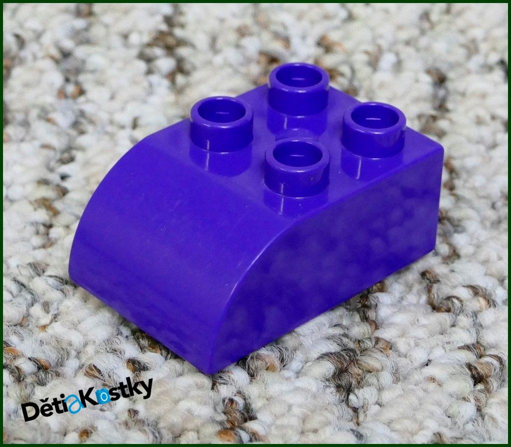 Lego® Duplo® Kostka 2x3 Zkosená Tmavě Fialová