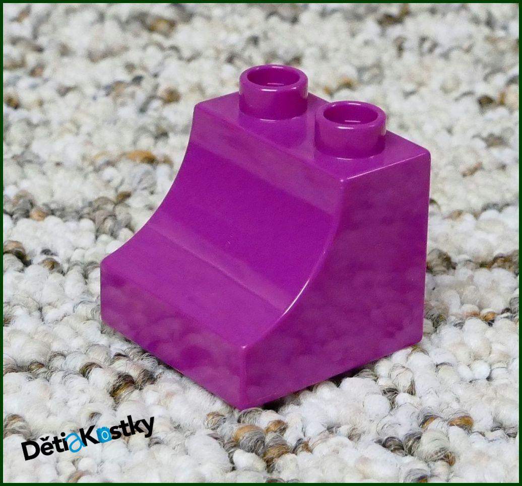Lego® Duplo® Kostka 2x2 Zkosená Zakulacená (VN) Světle Fialová