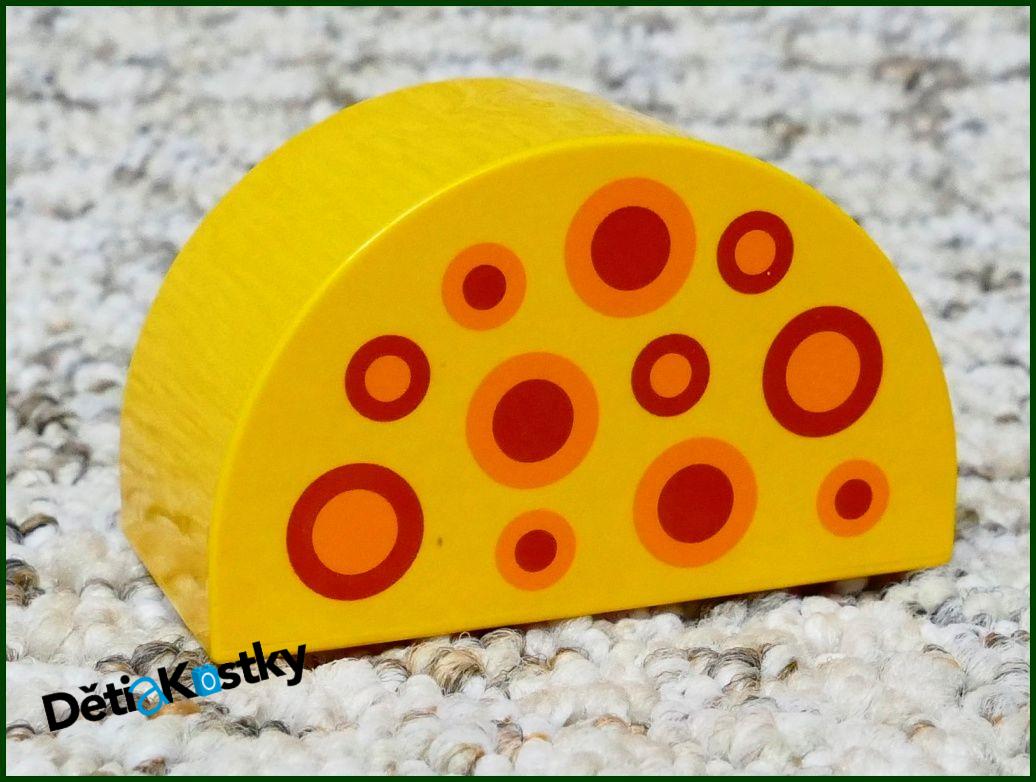 Lego® Duplo® Kostka Půlkulatá Oranžová - Tečky