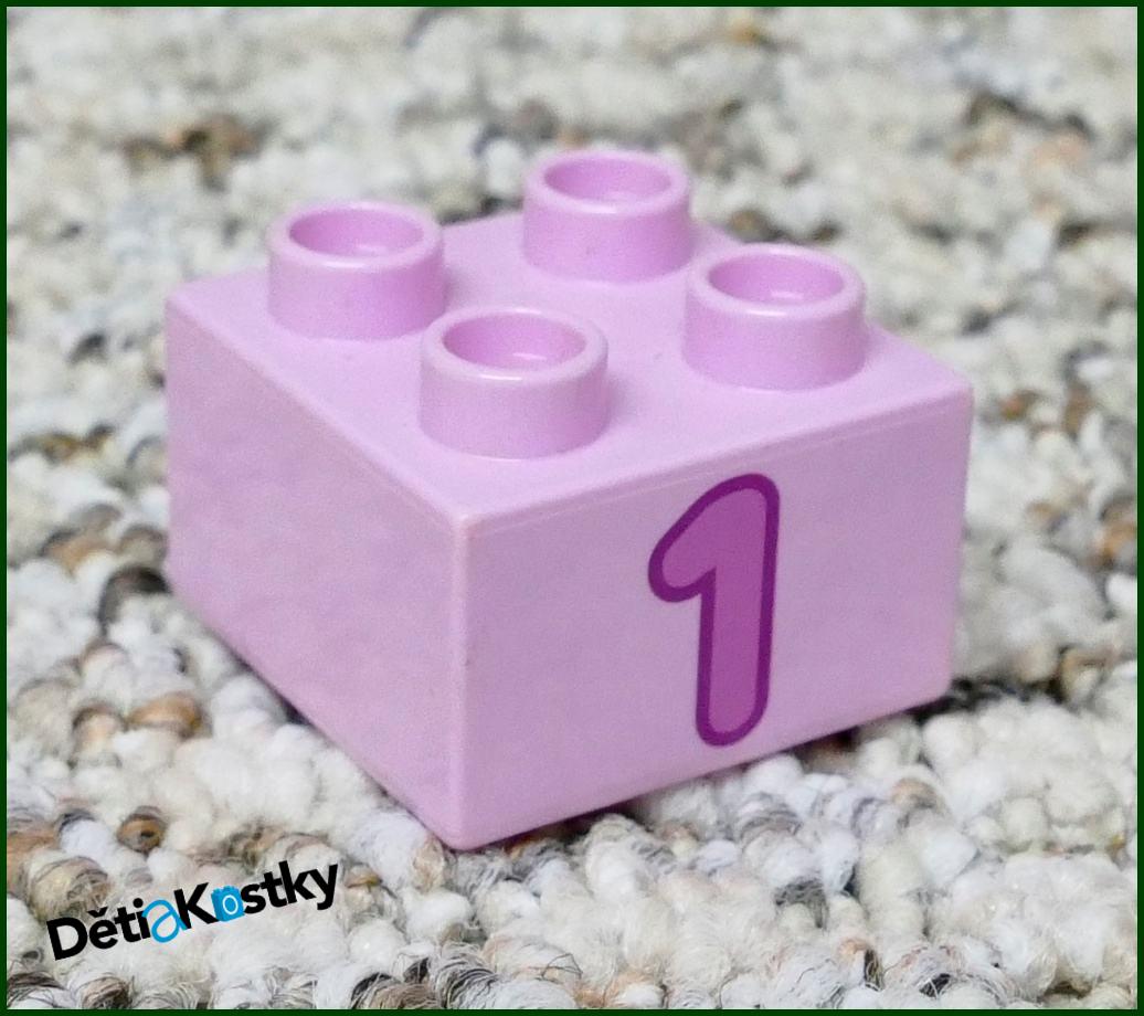 Lego® Duplo® Kostka 2x2 Růžová - Růžová Jednička