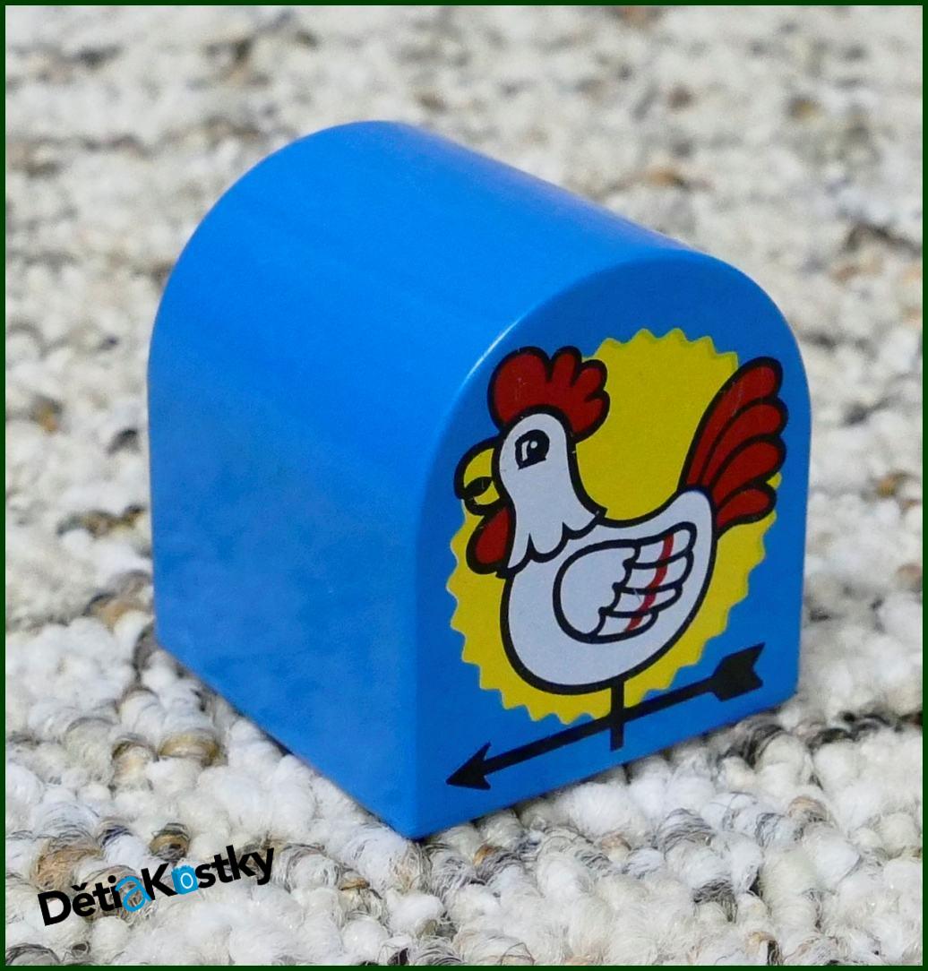 Lego® Duplo® 2x2 Zaoblená Modrá s Kohoutkem
