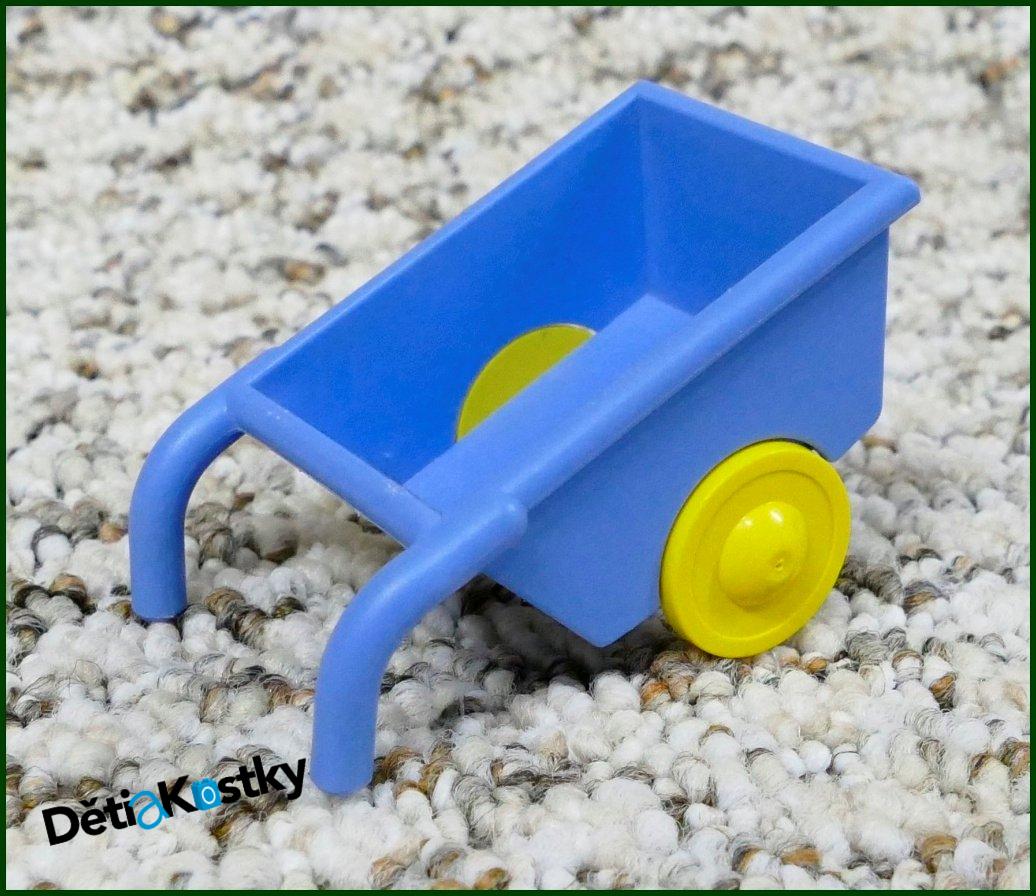 Lego® Duplo® Vozíček (Kolečka) Pro Figurky Světle Modrá - Žlutá Kola