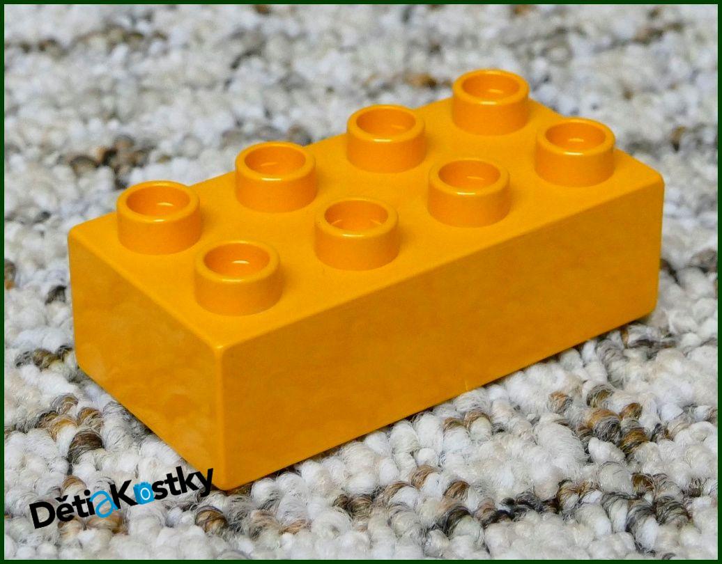 Lego® Duplo® Kostka 2x4 Středně Oranžová