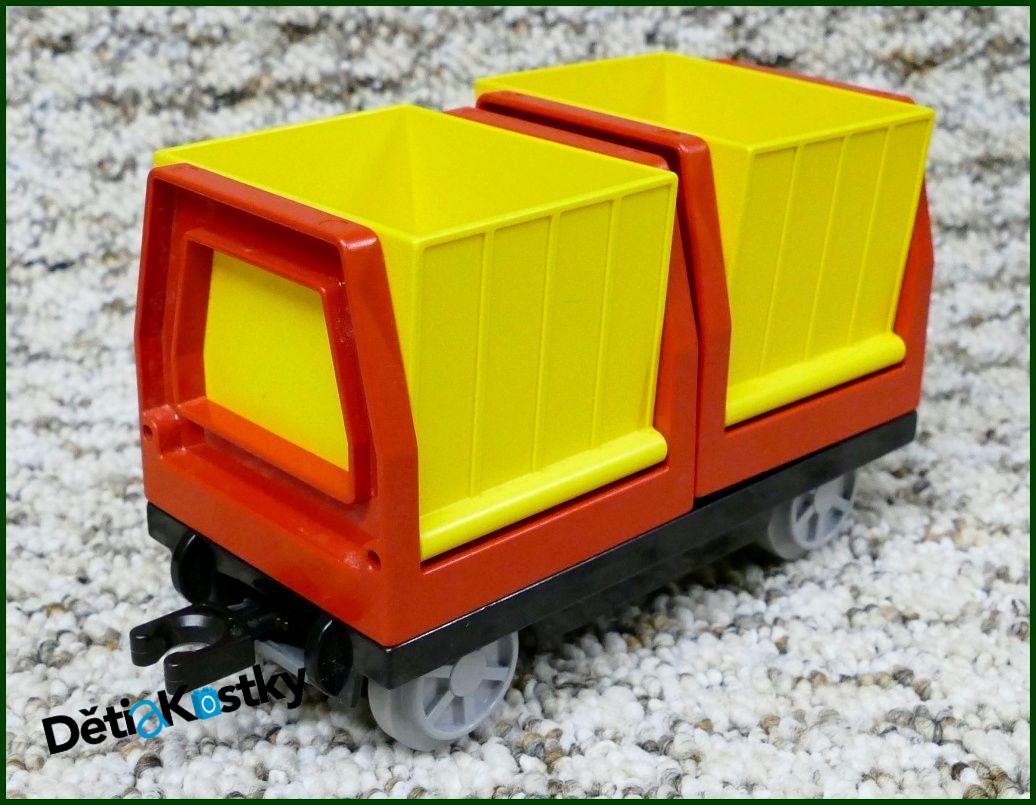 Lego® Duplo® Vagon - Kontejnery Nákladní - Žluto/Červené