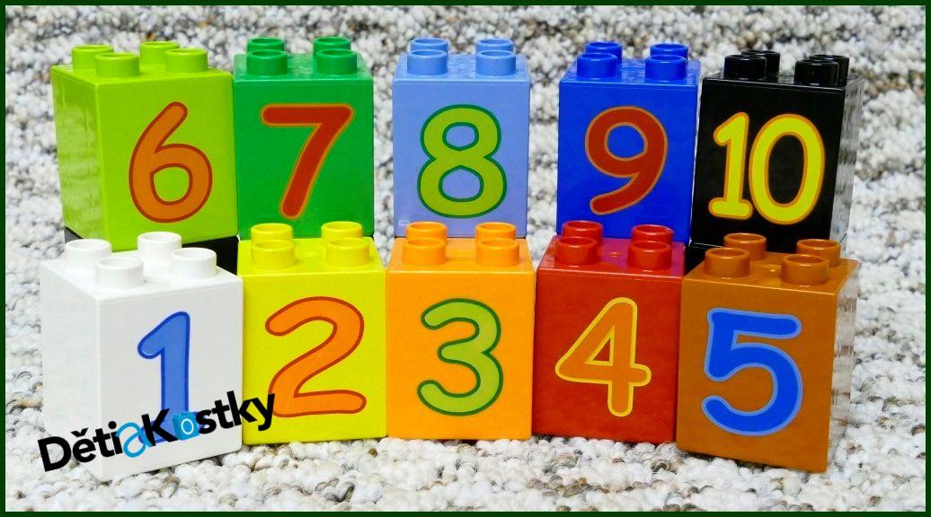 Lego® Duplo® Kostky 2x2x2 - Sada Čísel (Černá 10)