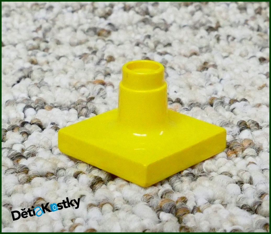 Lego® Duplo® Žlutý Podstavec Malý pro Lampičky, Značky, Kostky 1x2x2