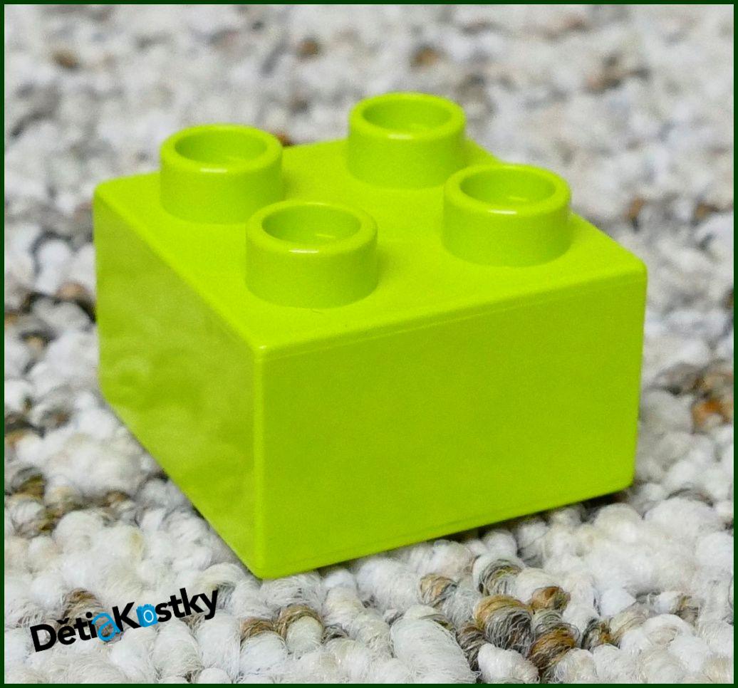 Lego® Duplo® Kostka 2x2 Světlá Limetka