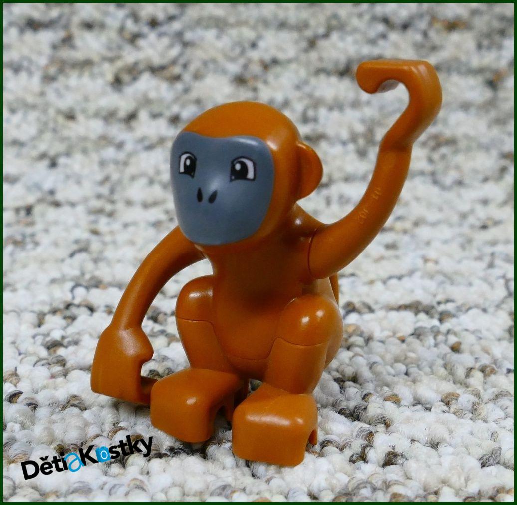 Lego® Duplo® Opička Větší Hnědá/Šedý Obličej
