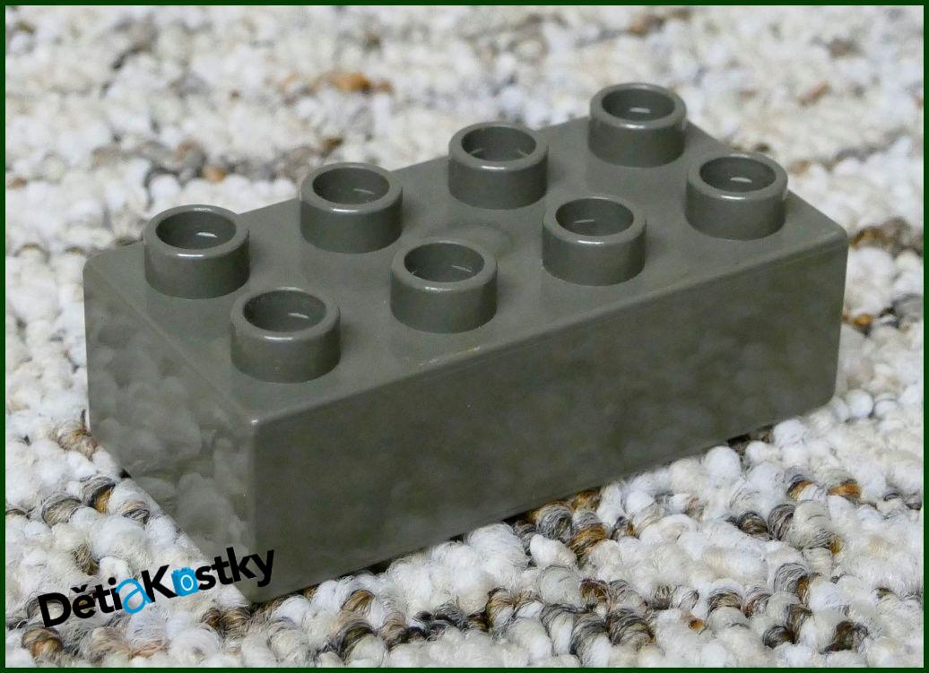 Lego® Duplo® Kostka 2x4 Šedo-Hnědá