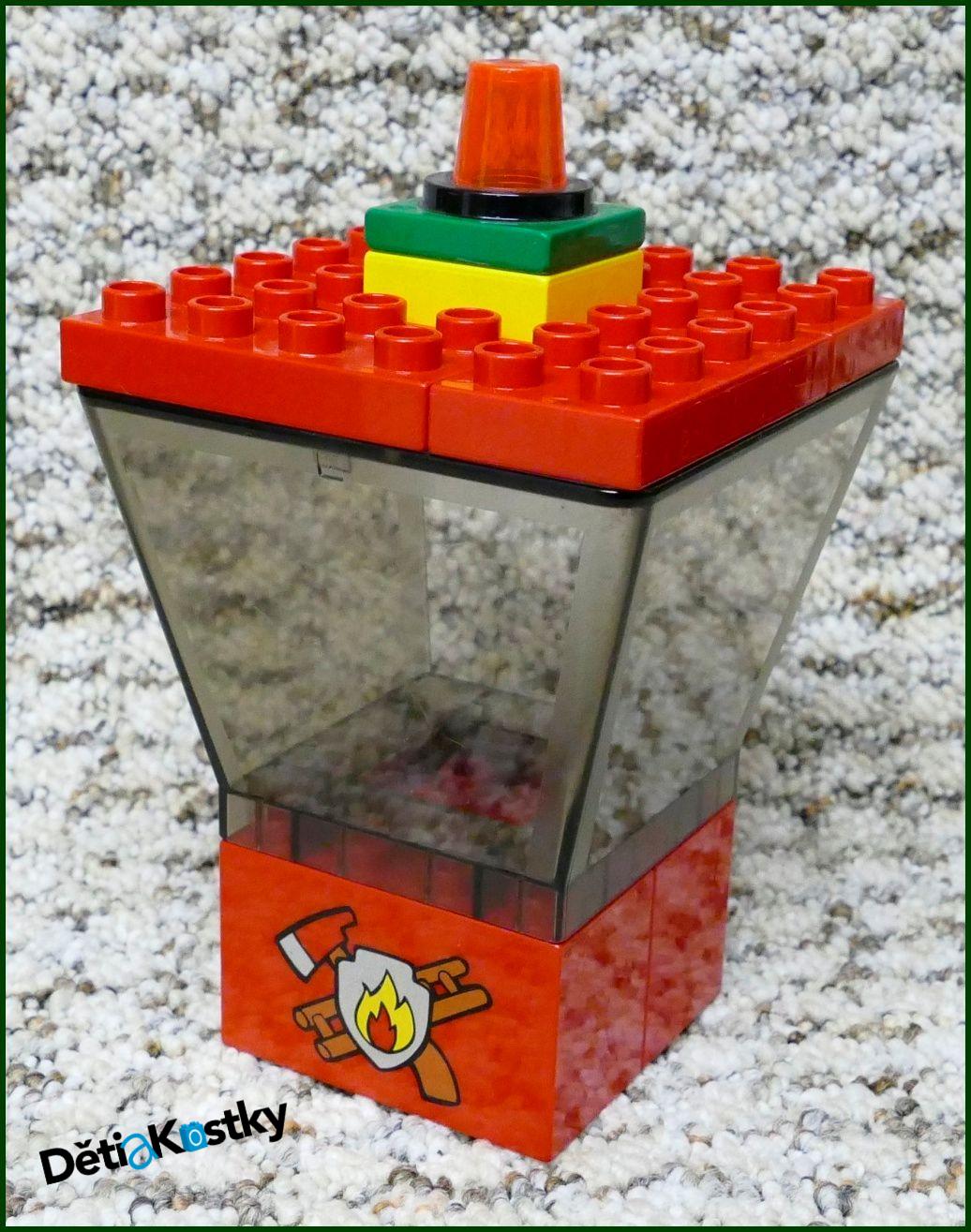 Lego® Duplo® Věž k Hasičské Zbrojnici - Zelený Majáček