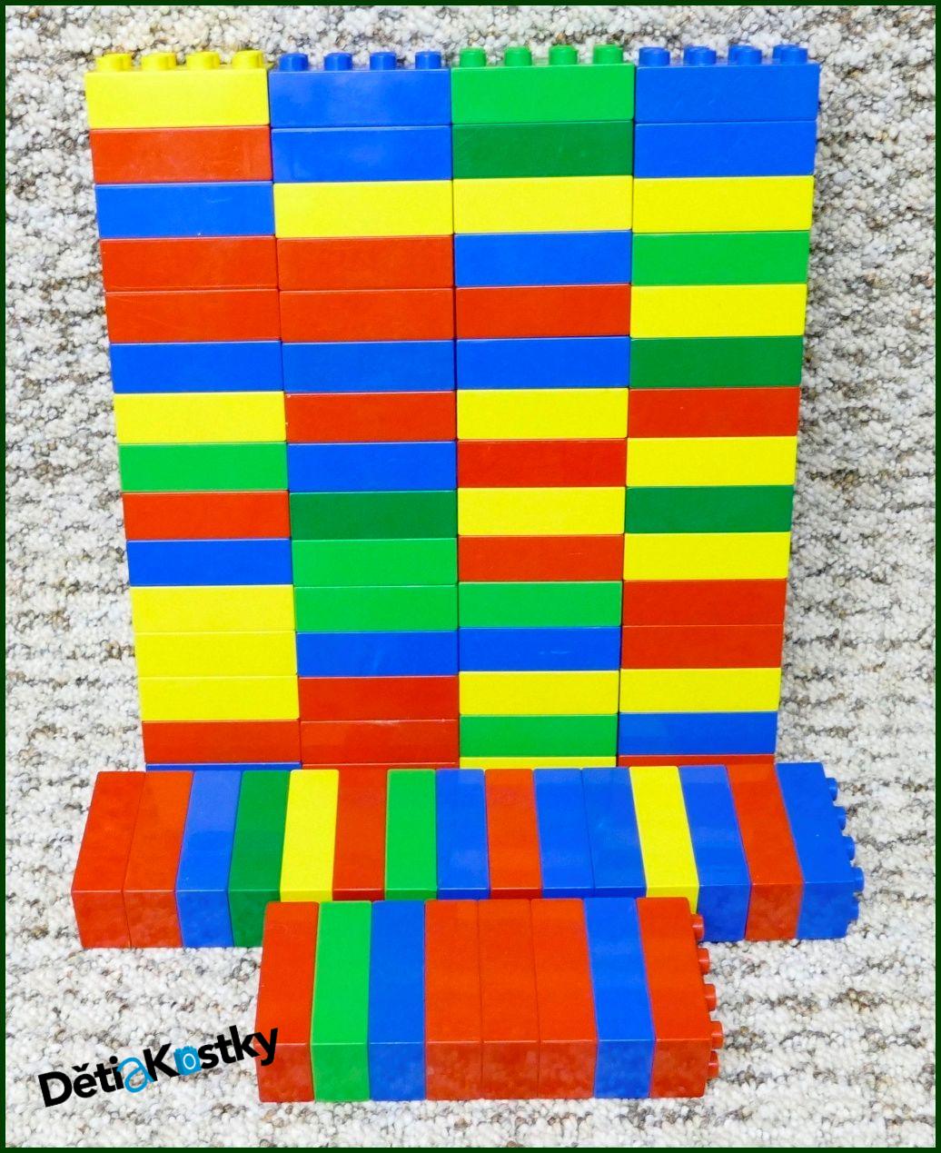 Lego® Duplo® Kostky 1 KG - (Pouze 2x4) Leštěné Kostky!! Standart