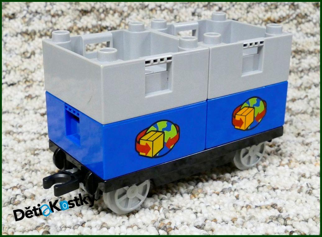 Lego® Duplo® Vagon Vysoký - Nízké Korby - Poštovní a Šedé