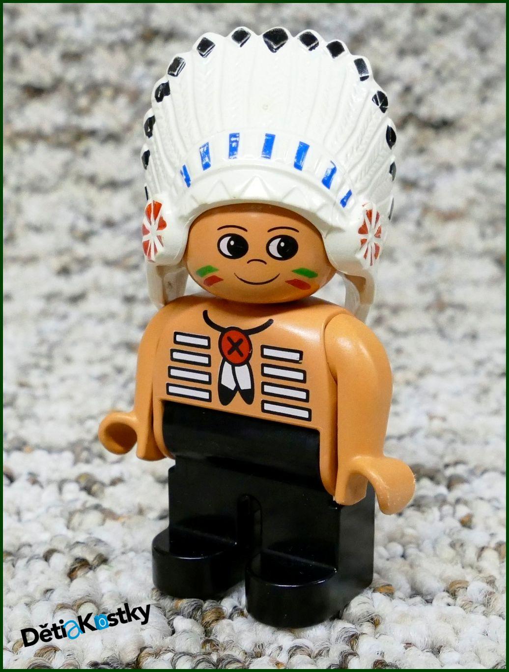 Lego® Duplo® Postavička Indián - Černé Nohy