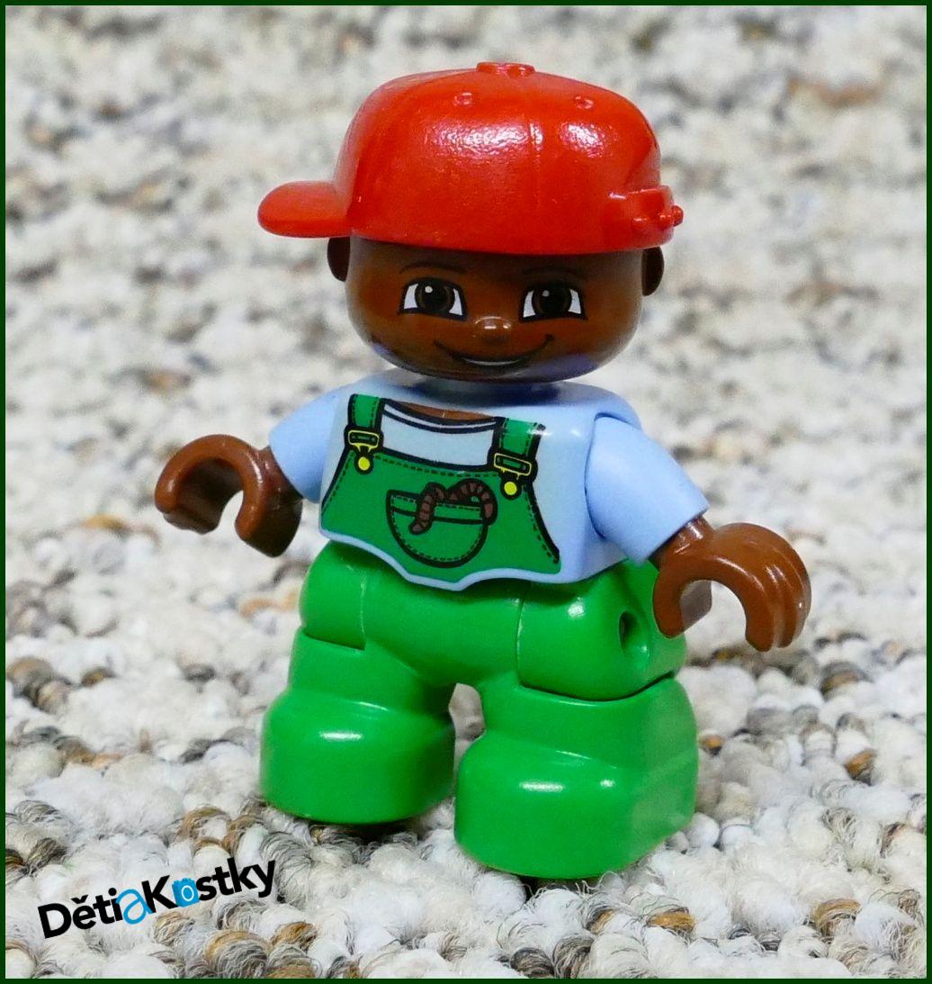 Lego® Duplo® Figurka Dítě Chlapeček Černoušek (Kapsa) - Otočná Kšiltovka