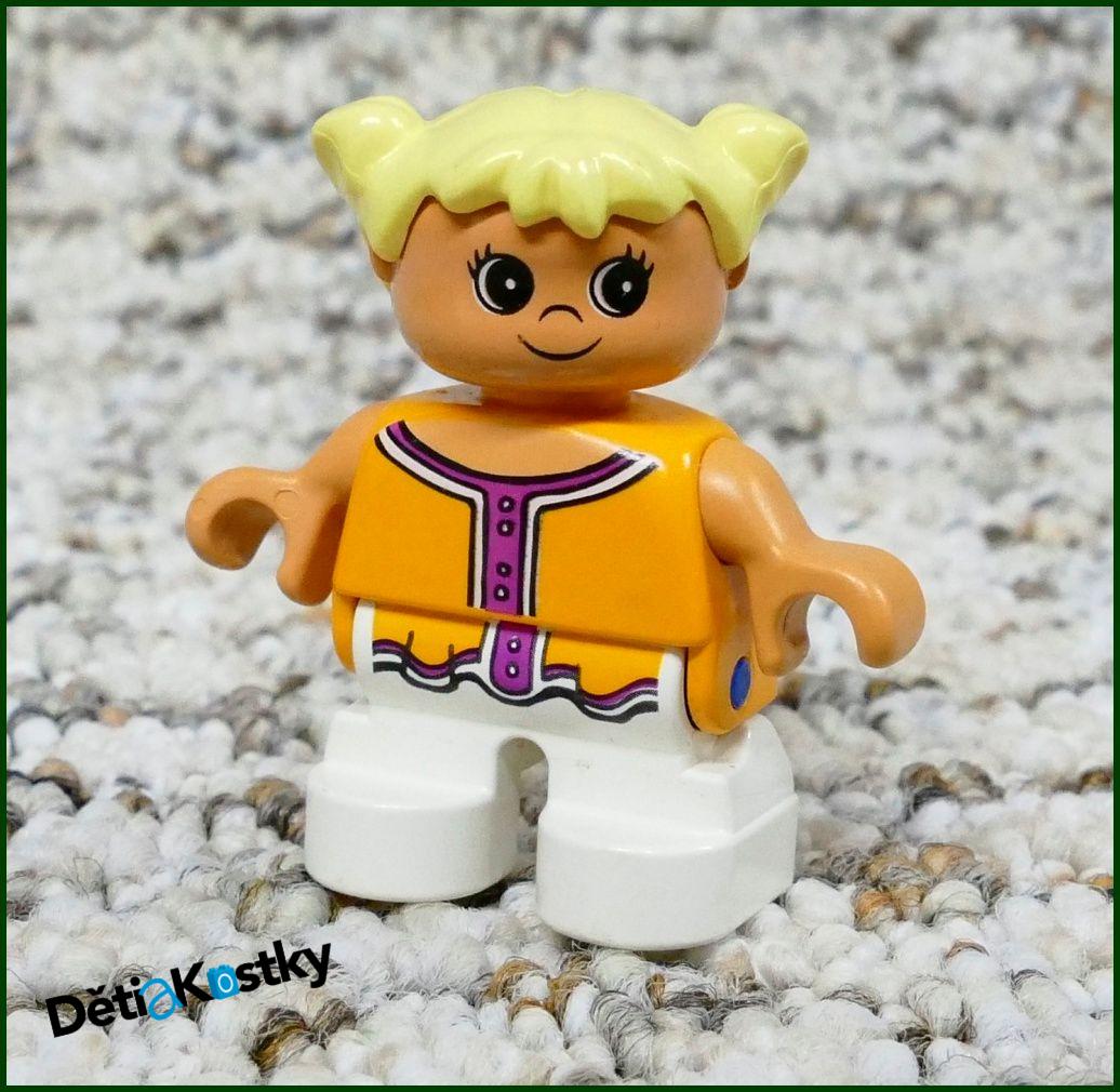 Lego® Duplo® Figurka Dítě Oranžové s Knoflíky