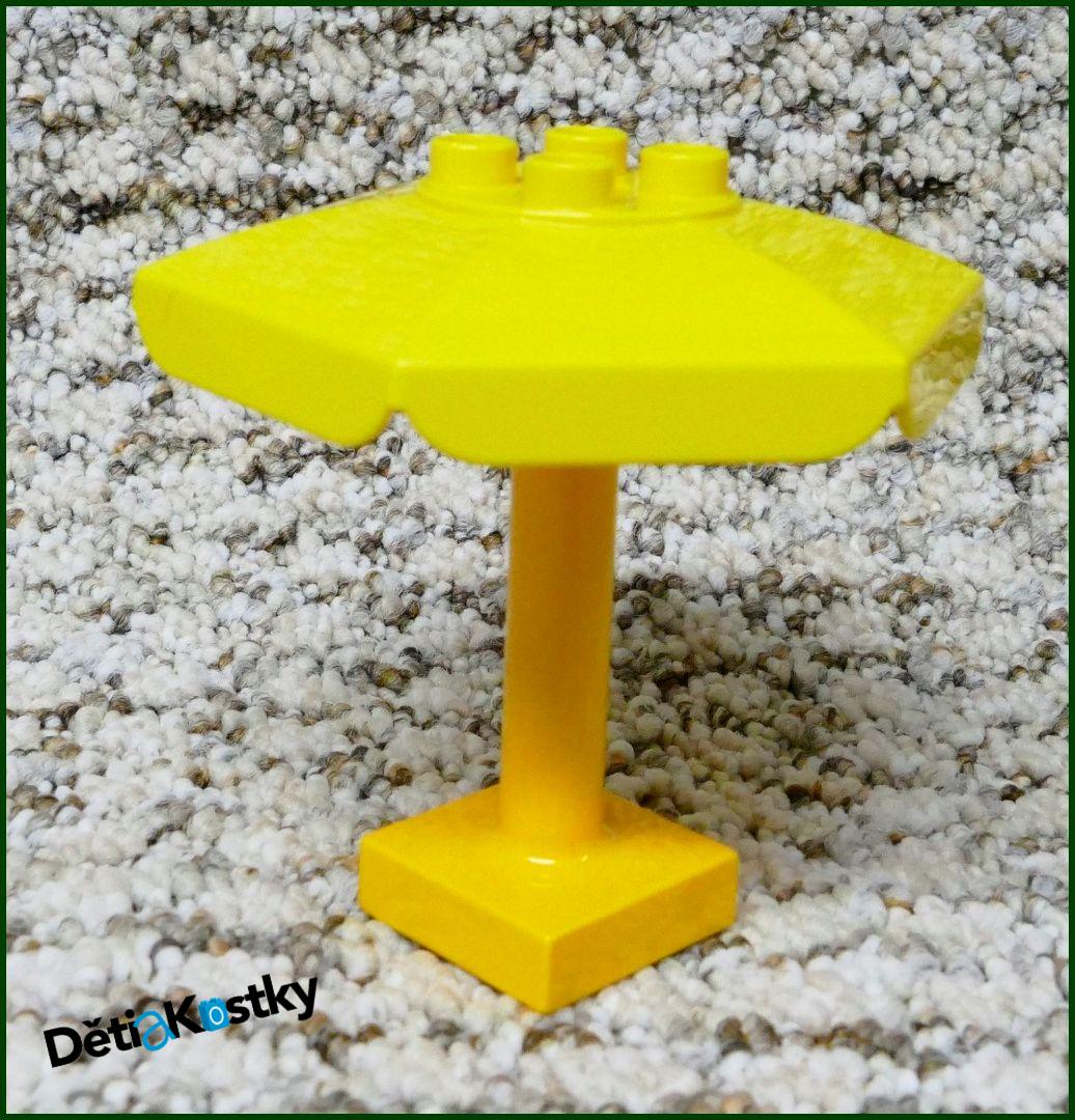 Lego® Duplo® Slunečník Velký Žlutý - Oranžový Podstavec
