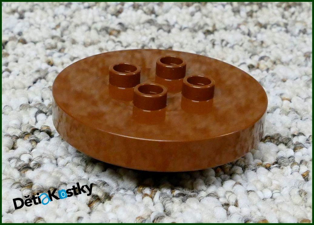 Lego® Duplo® Stůl Kulatý Nízký Hnědý