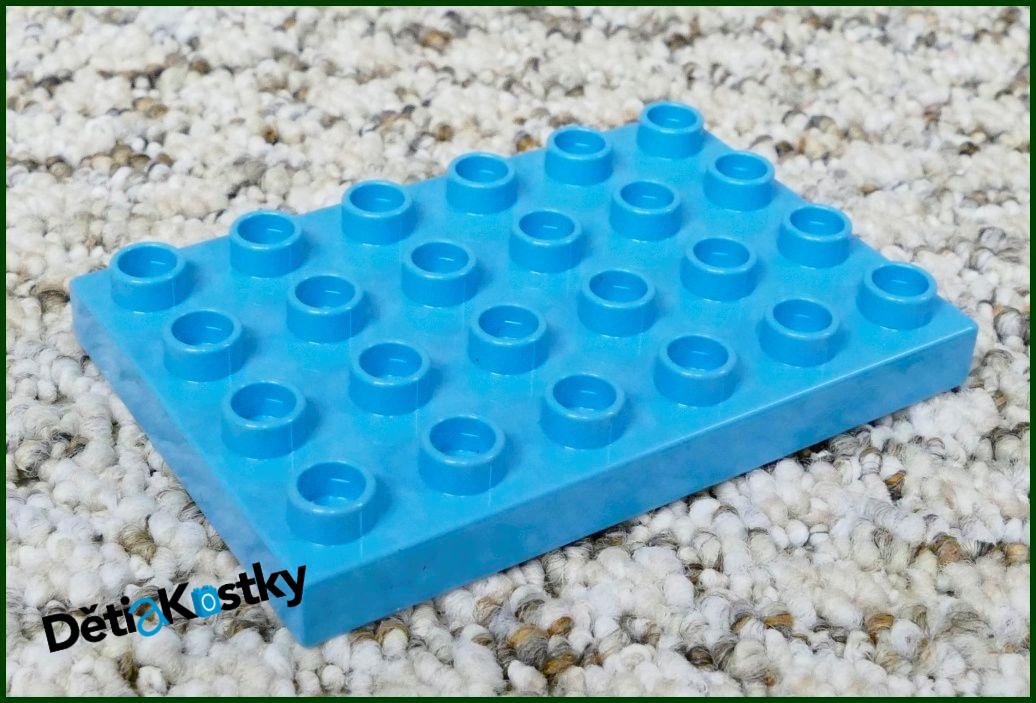 Lego® Duplo® Podložka/Destička 4x6 Tyrkysová
