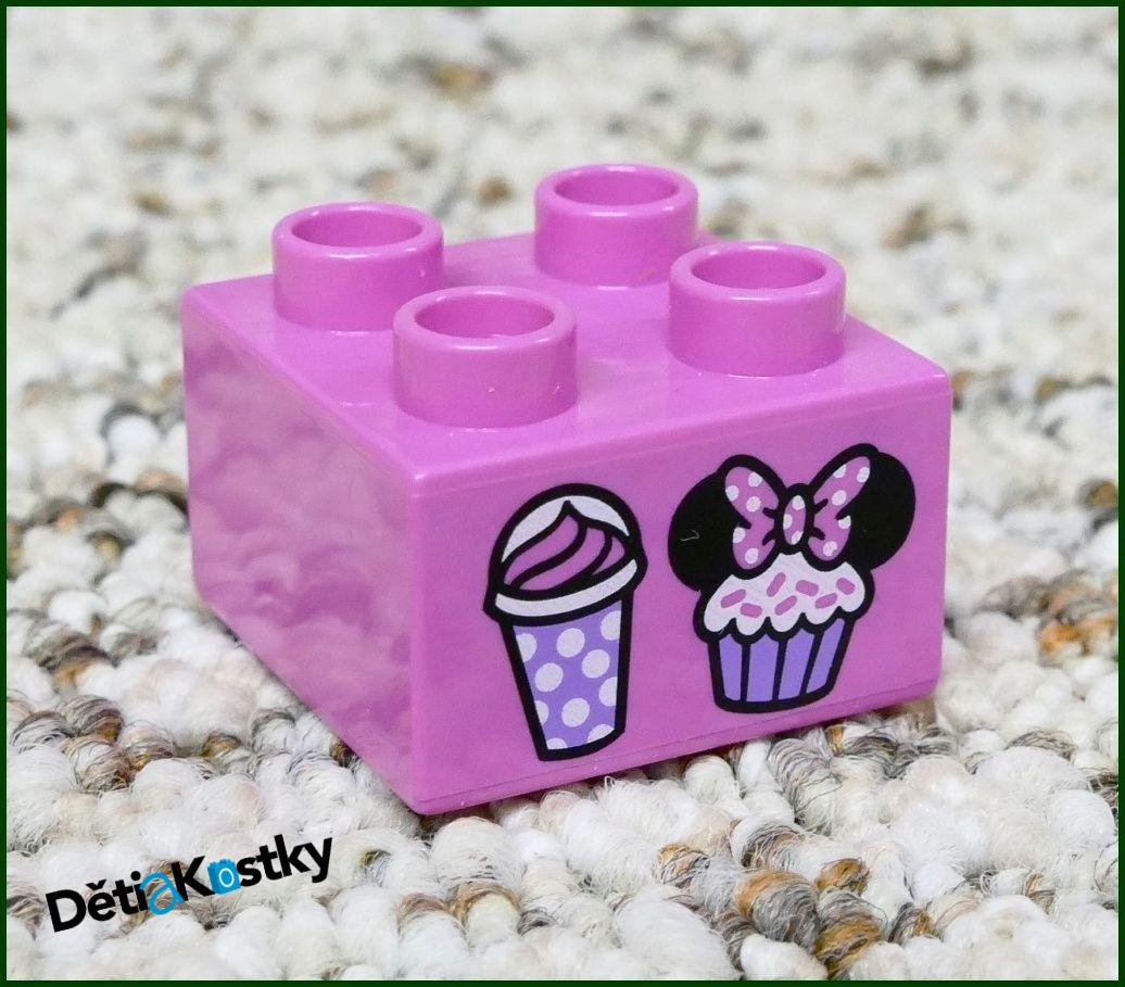 Lego® Duplo® Kostka 2x2 Růžová - Zákusky