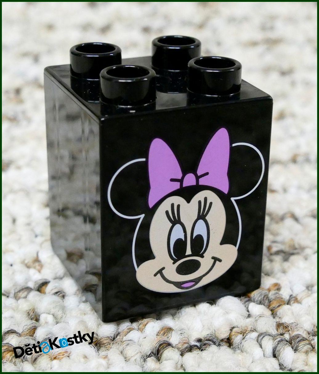 Lego® Duplo® Kostka 2x2x2 Černá - Minnie
