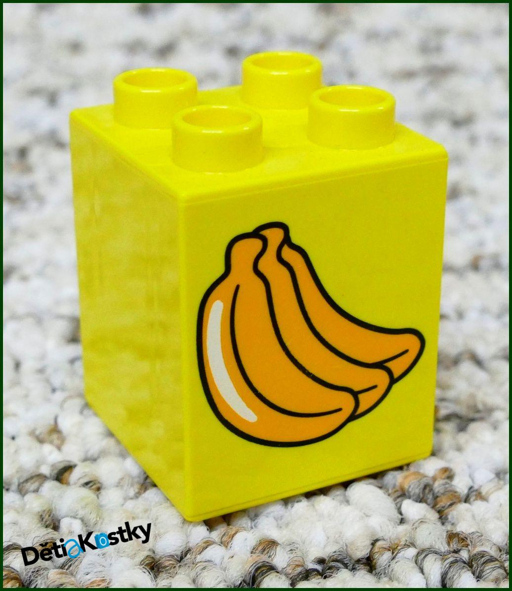 Lego® Duplo® Kostka 2x2x2 Žlutá - Banány