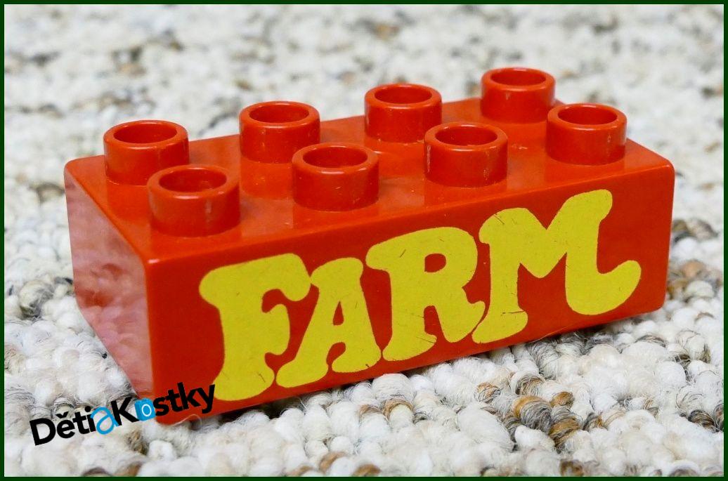 Lego® Duplo® Kostka 2x4 Červená - Farm