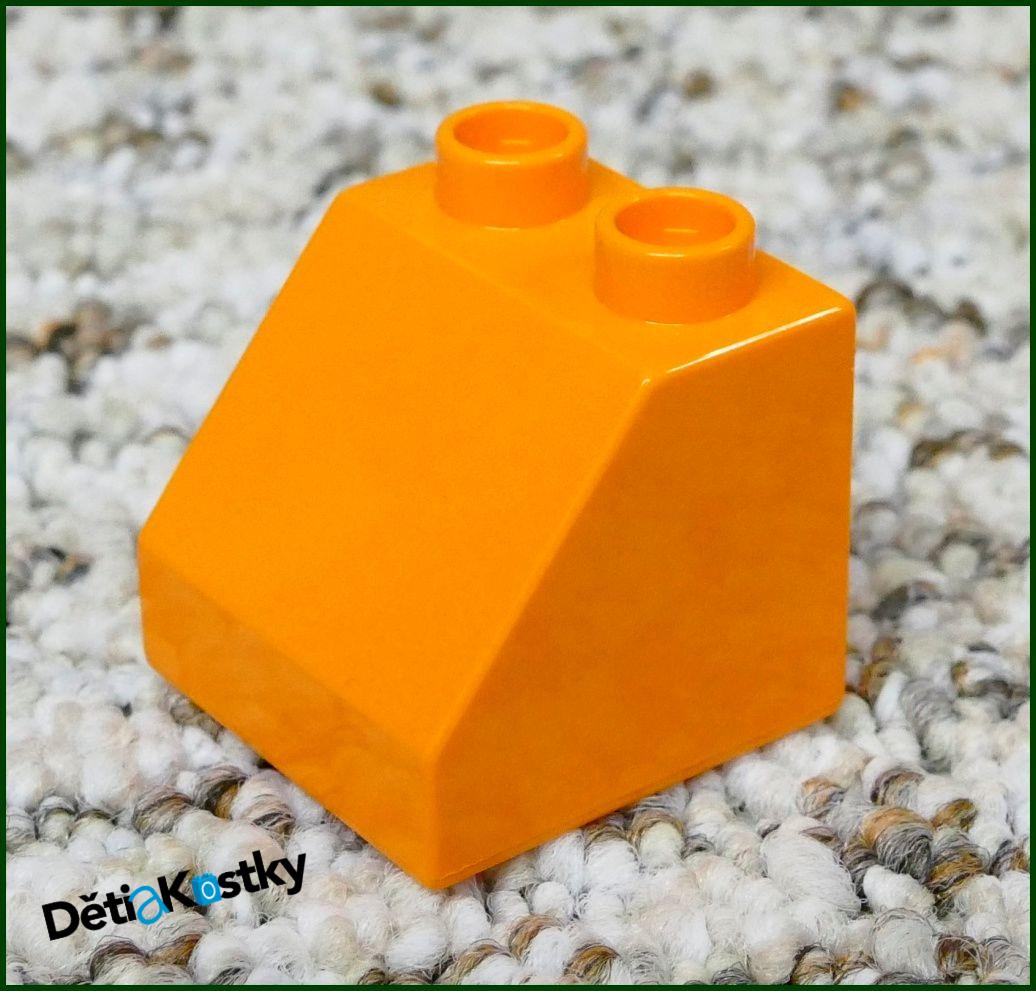 Lego® Duplo® Kostka 2x2 Zkosená Oranžová
