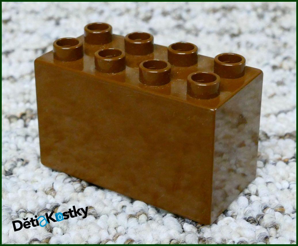 Lego® Duplo® Kostka 2x4x2 Hnědá