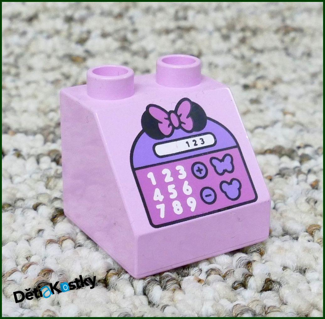 Lego® Duplo® Kostka 2x2 Růžová Zkosená - Pokladna