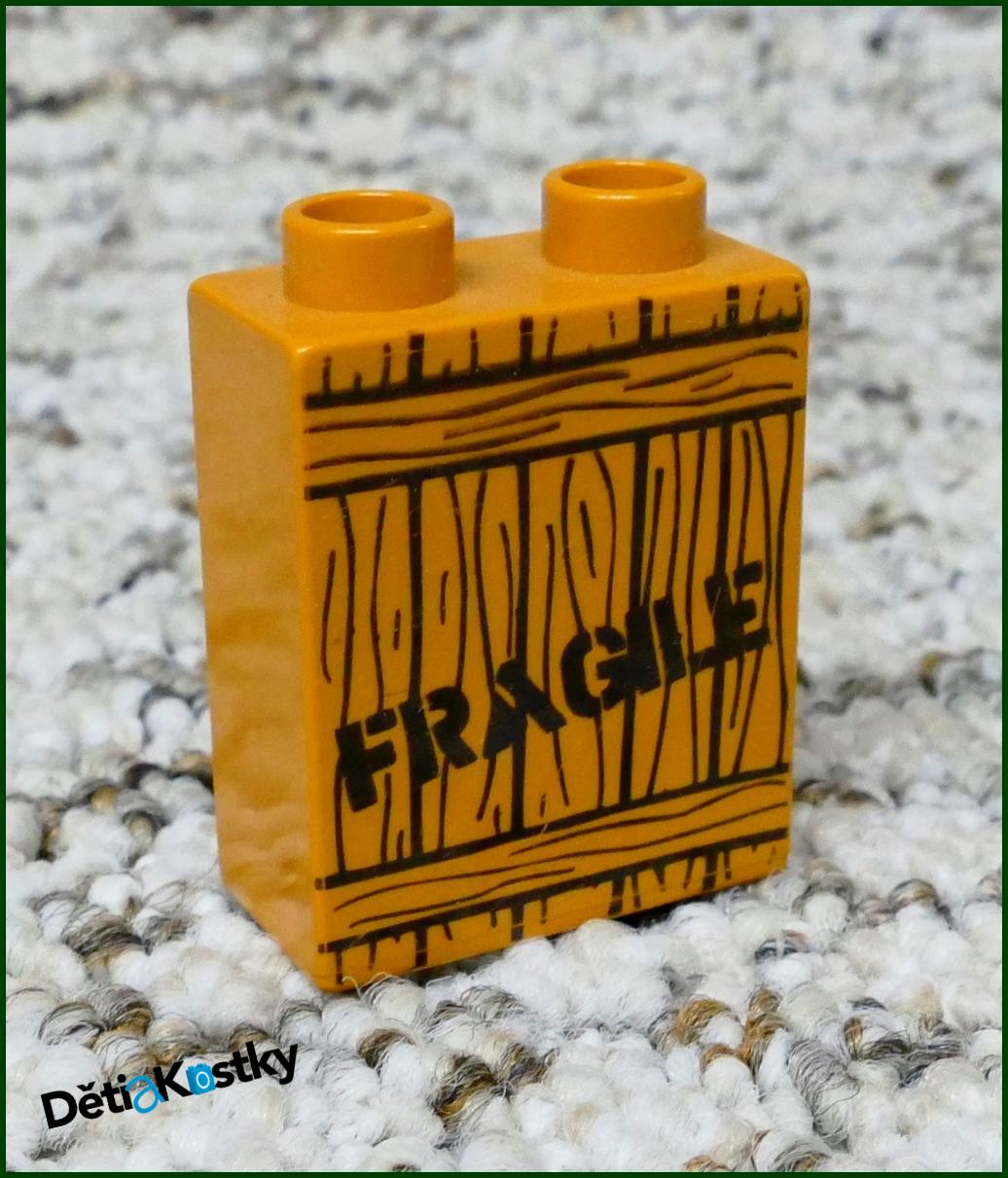 Lego® Duplo® Kostka 1x2x2 Světle Hnědá - Fragile
