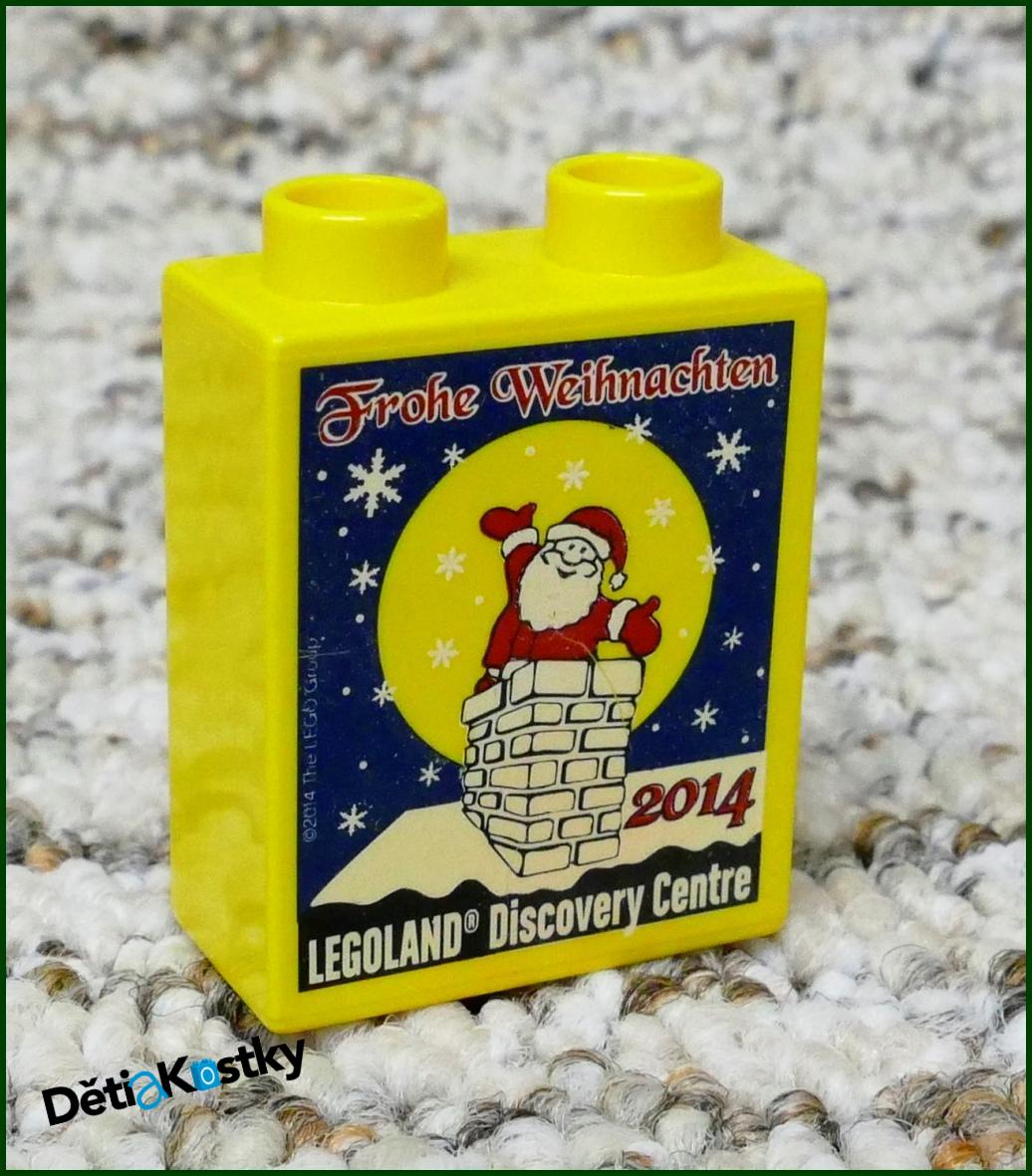 Lego® Duplo® Kostka 1x2x2 Žlutá - Veselé Vánoce 2014