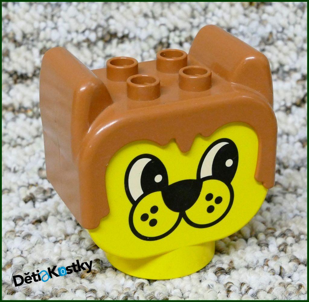 Lego® Duplo® Hlava Psa - Světle Hnědá - Velké Oči