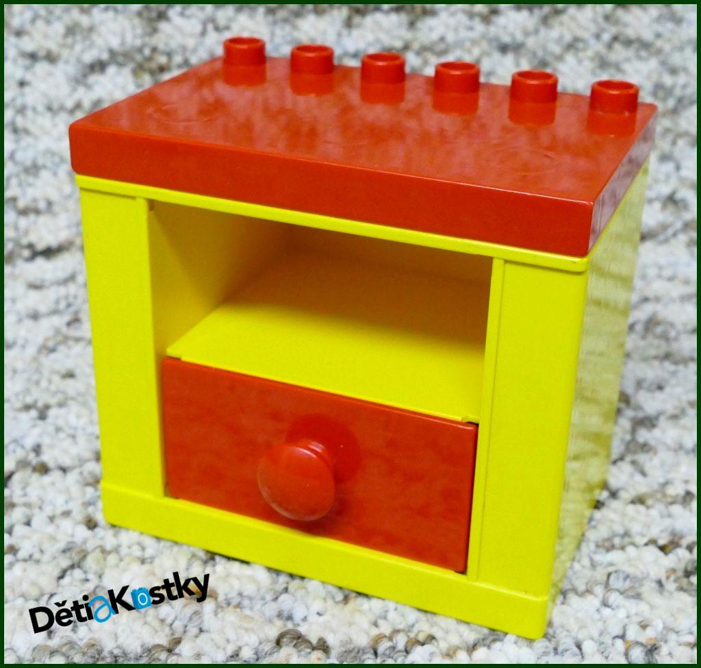 Lego® Duplo® Dolls Skříňka Žlutá s Červeným Šuplíkem
