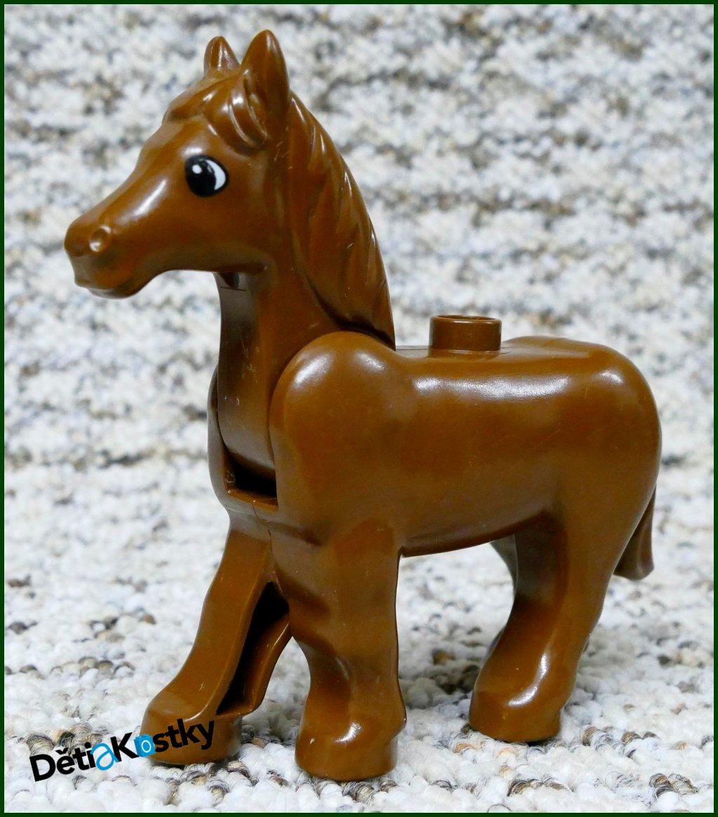 Lego® Duplo® Kůň Tmavě Hnědý - Starší Typ