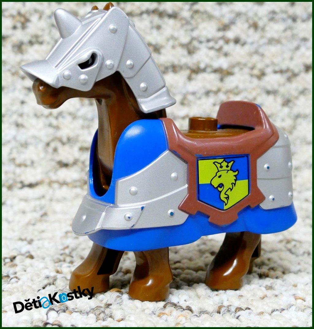 Lego® Duplo® Obrněný Kůň Hnědý - Modré Brnění