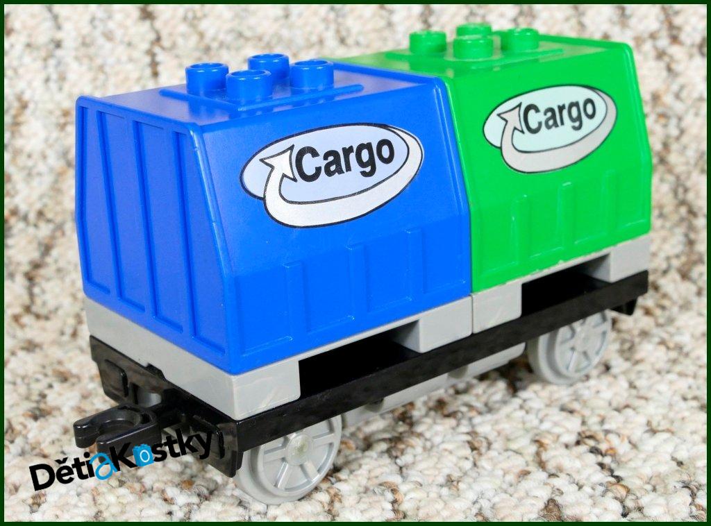 Lego® Duplo® Intelli Vagon Cargo - Zeleno/Modrý